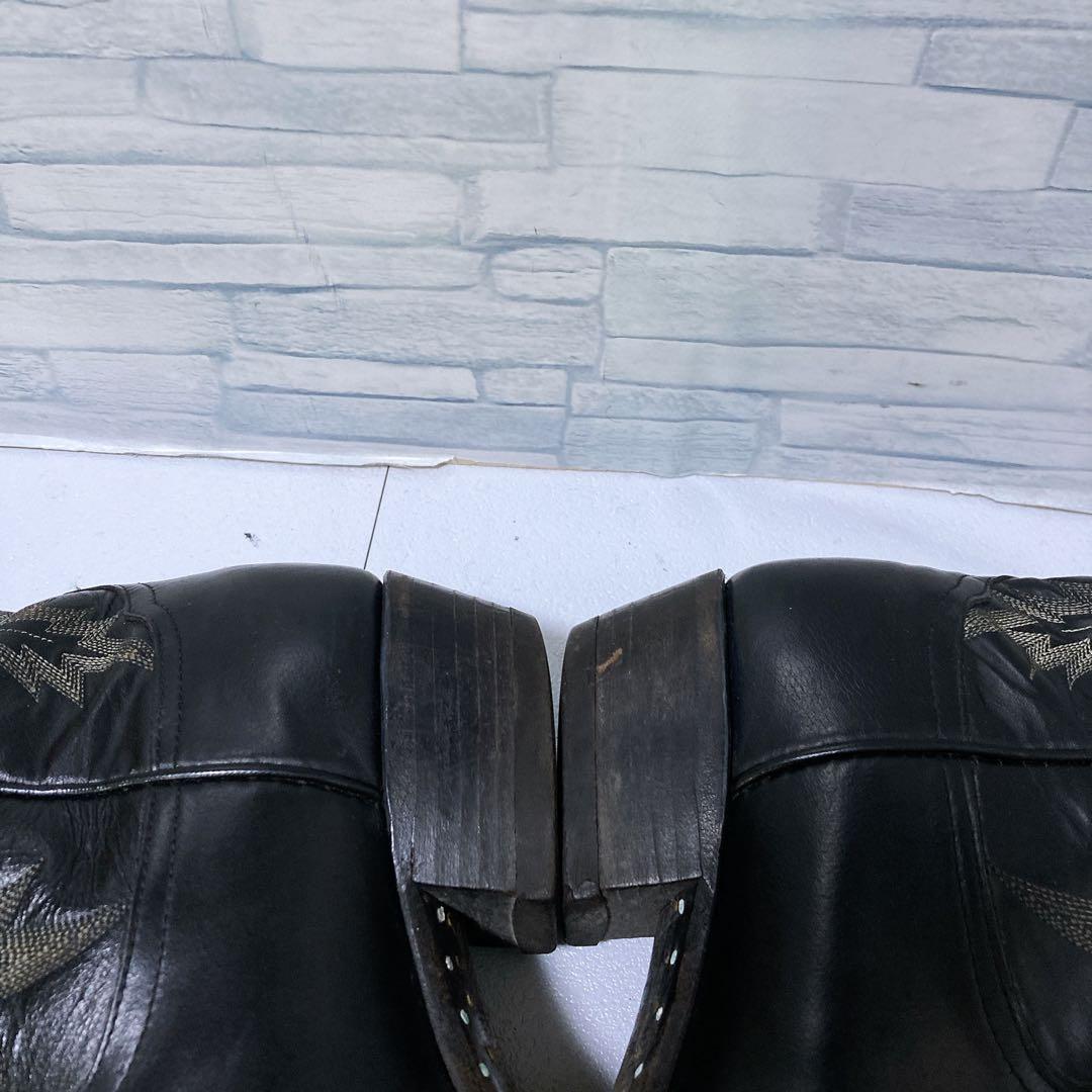 トニーラマ ウエスタンブーツ カウボーイ 10D 本革 USA ブラック 黒