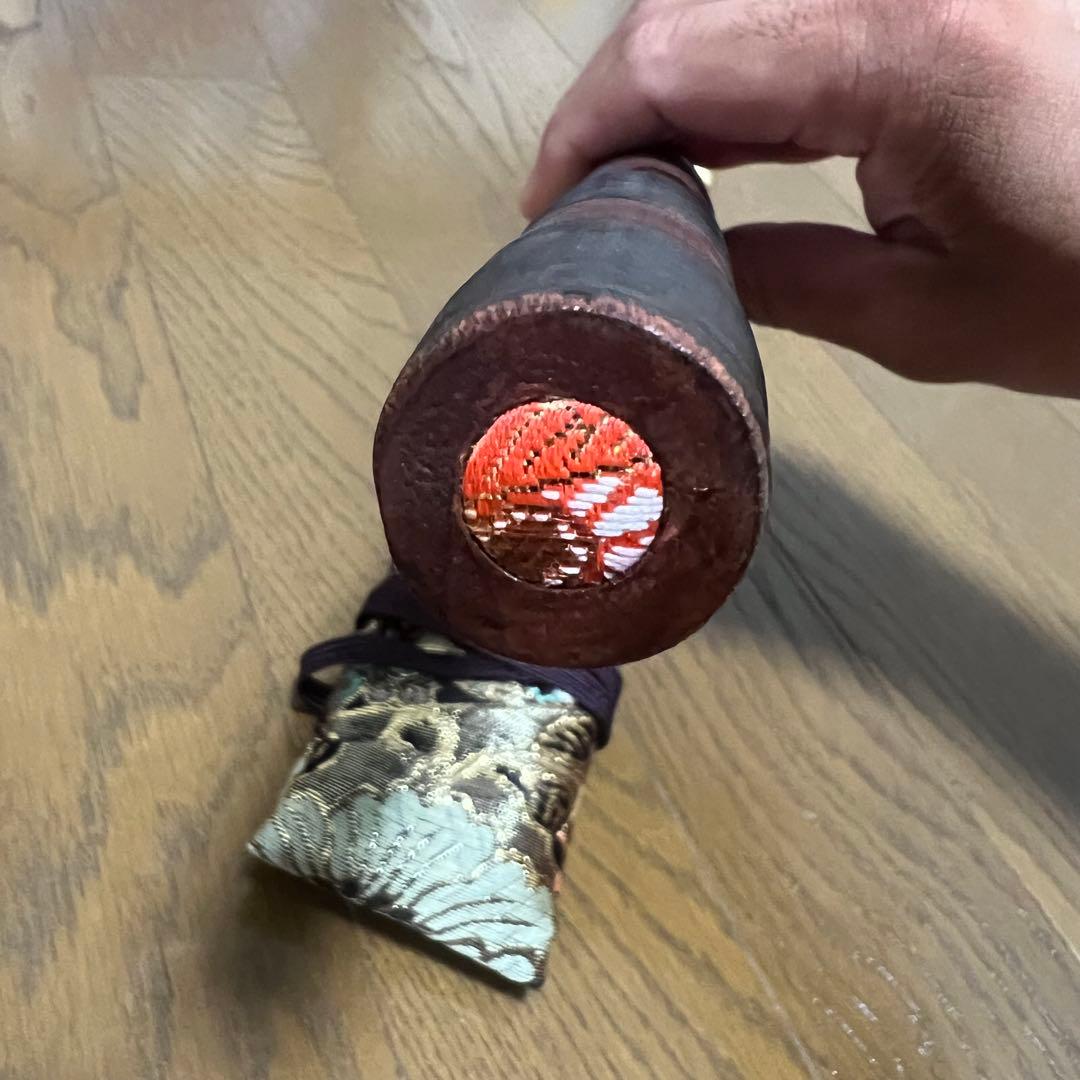 龍笛 本管 籐巻 煤竹 ※専用笛袋付