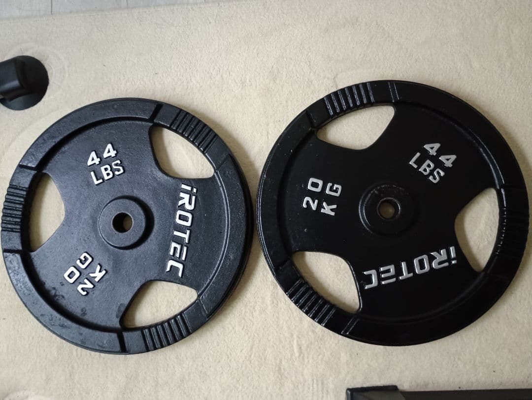 iROTEC ダンベルプレート 20KG　2枚