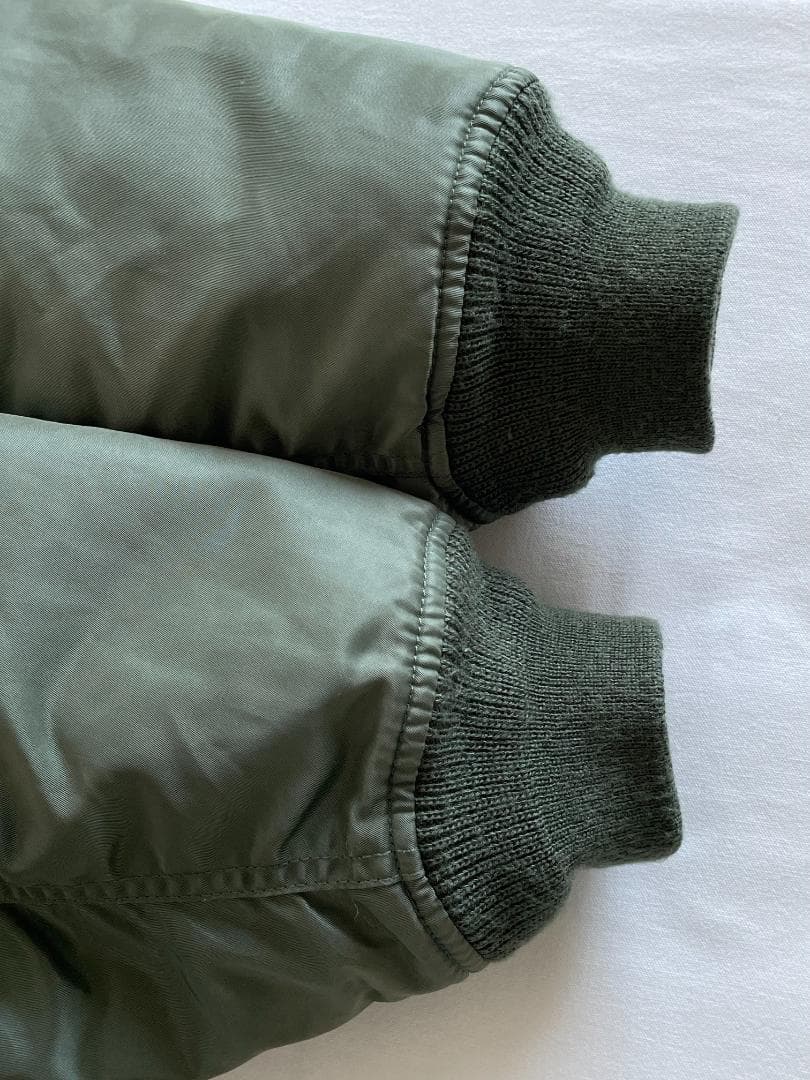 90s ユニクロ MA-1 フライトジャケット カーキ L