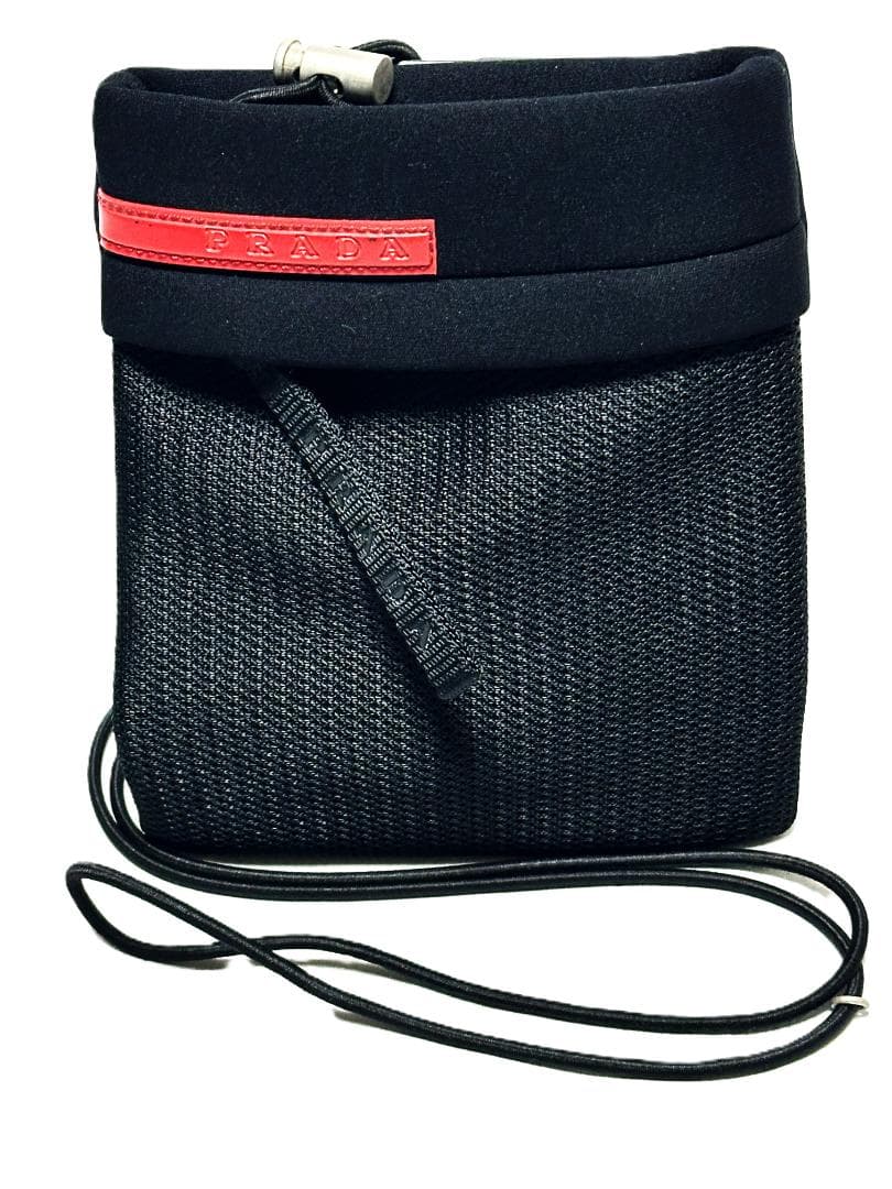 PRADA ブラック ナイロン ボディーバッグバッグ
