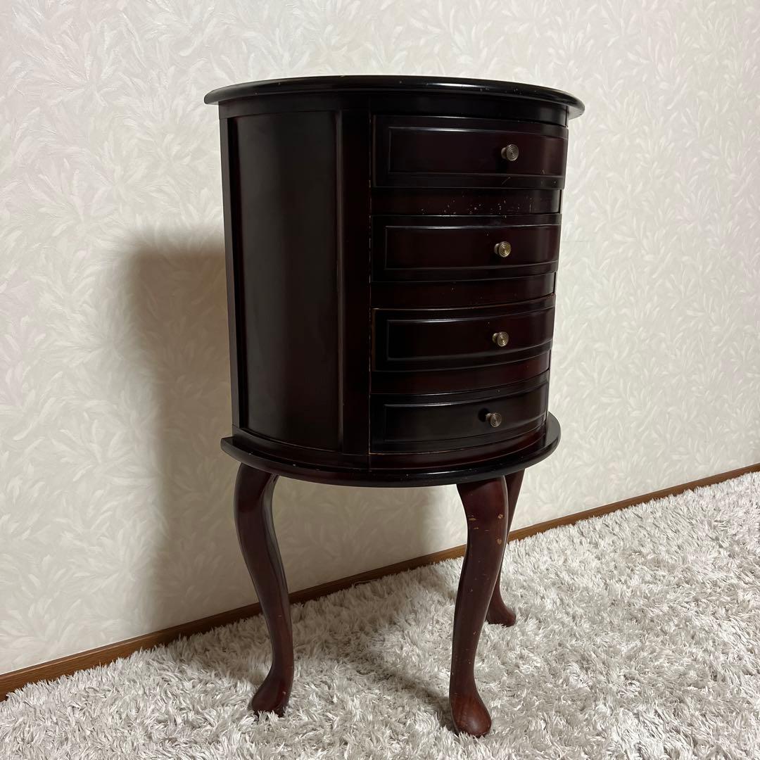 きつねうどん様アンティークヨーロピアン猫脚コンソールチェストアクセサリーボックス