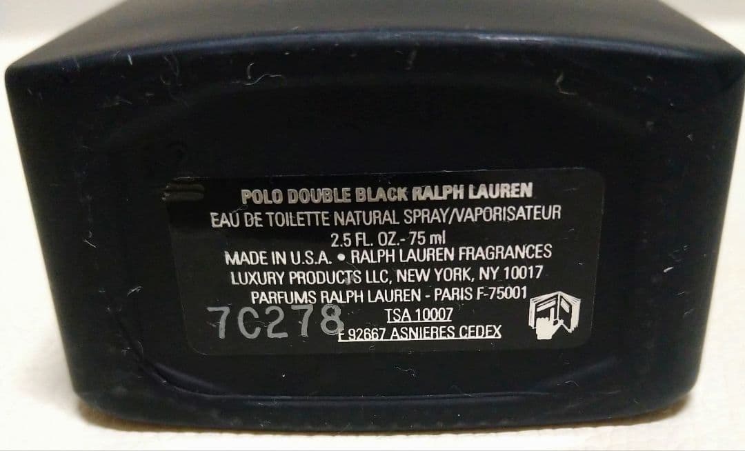 【大きい75ｍｌ】ラルフローレン　ポロ　ダブルブラック　オードトワレ