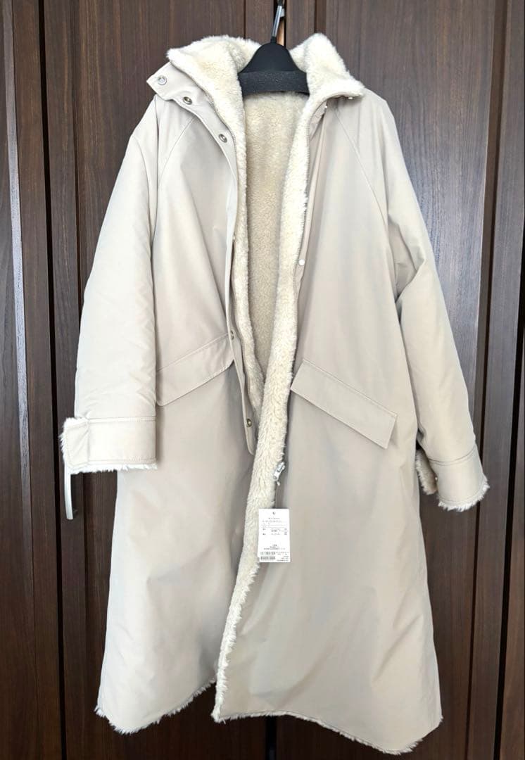 新品未使用！Whim Gazette ボア素材 リバーシブルコート