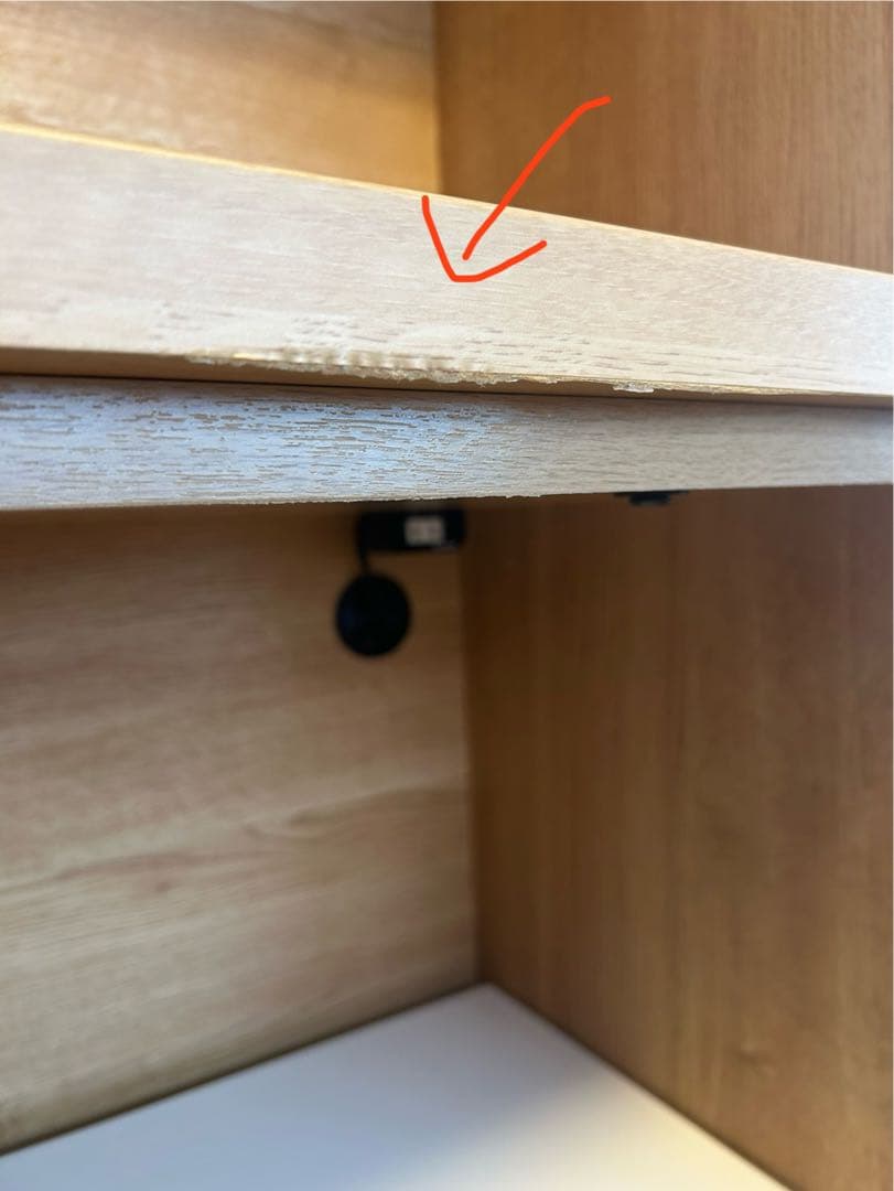 ニトリ　木製食器棚 引き出し付き　梱包・発送頼める便にて送ります♪