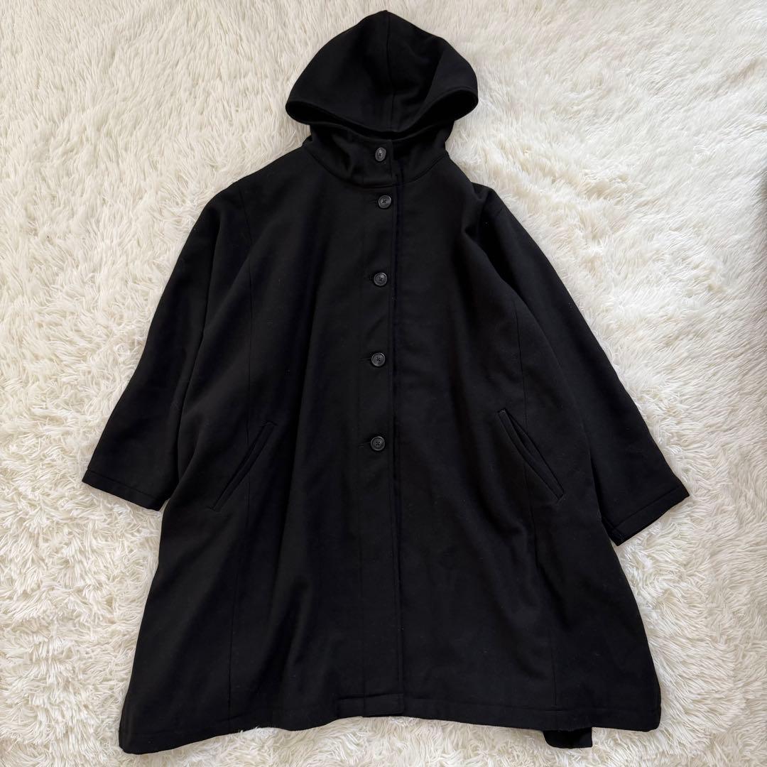 ソウルベリー クロヤギさんからお手紙ついた ふわっとかぶるだけの黒いポンチョ