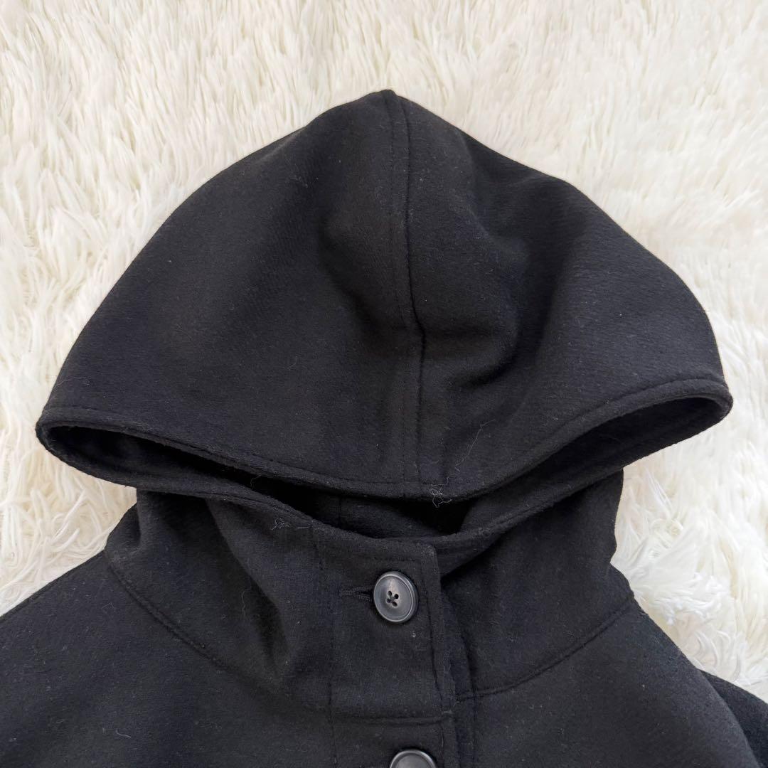 ソウルベリー クロヤギさんからお手紙ついた ふわっとかぶるだけの黒いポンチョ