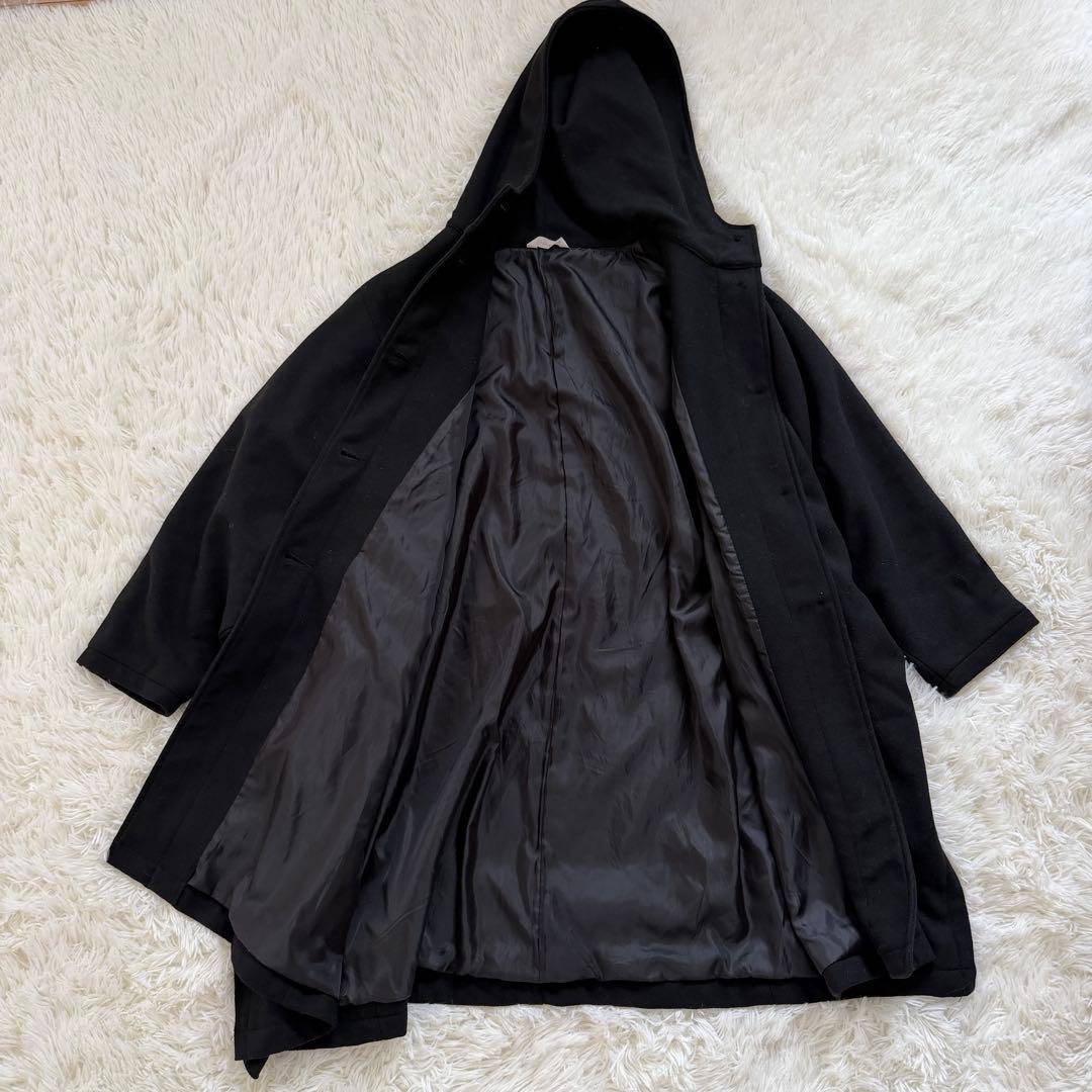 ソウルベリー クロヤギさんからお手紙ついた ふわっとかぶるだけの黒いポンチョ