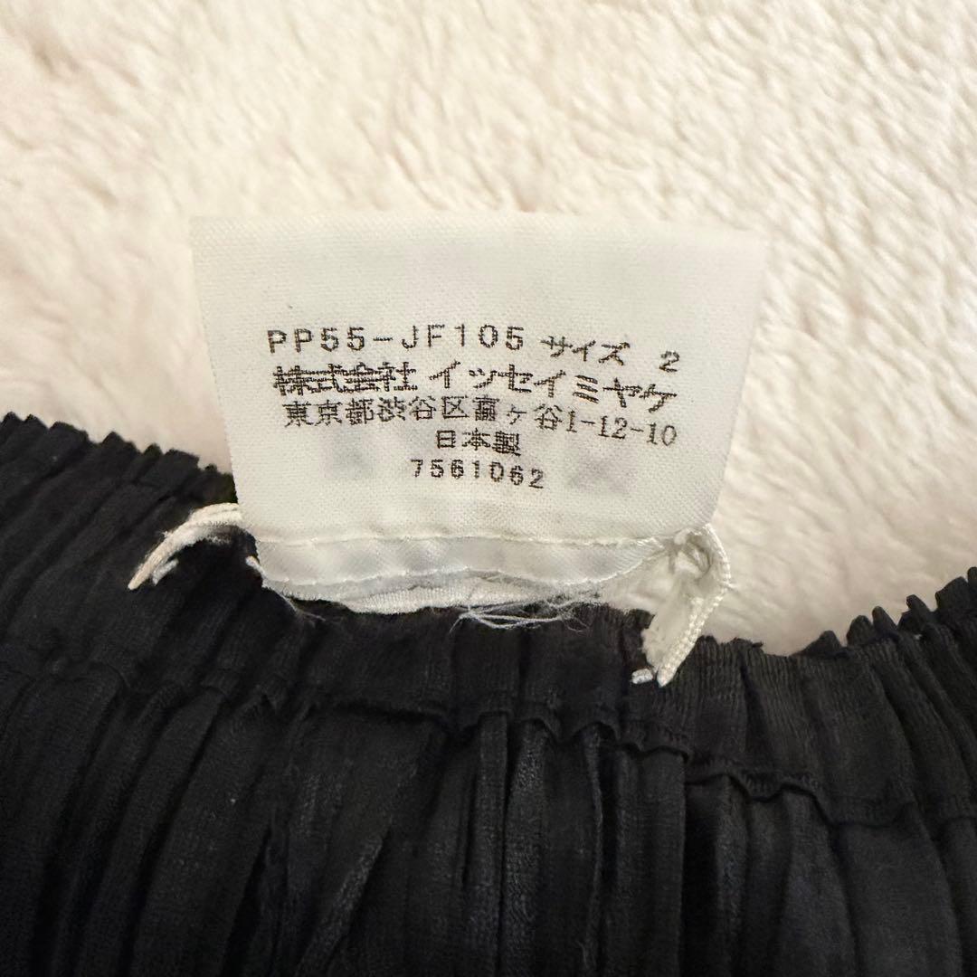 未使用級✨プリーツプリーズ イッセイミヤケ ワイドストレートパンツ 黒 2