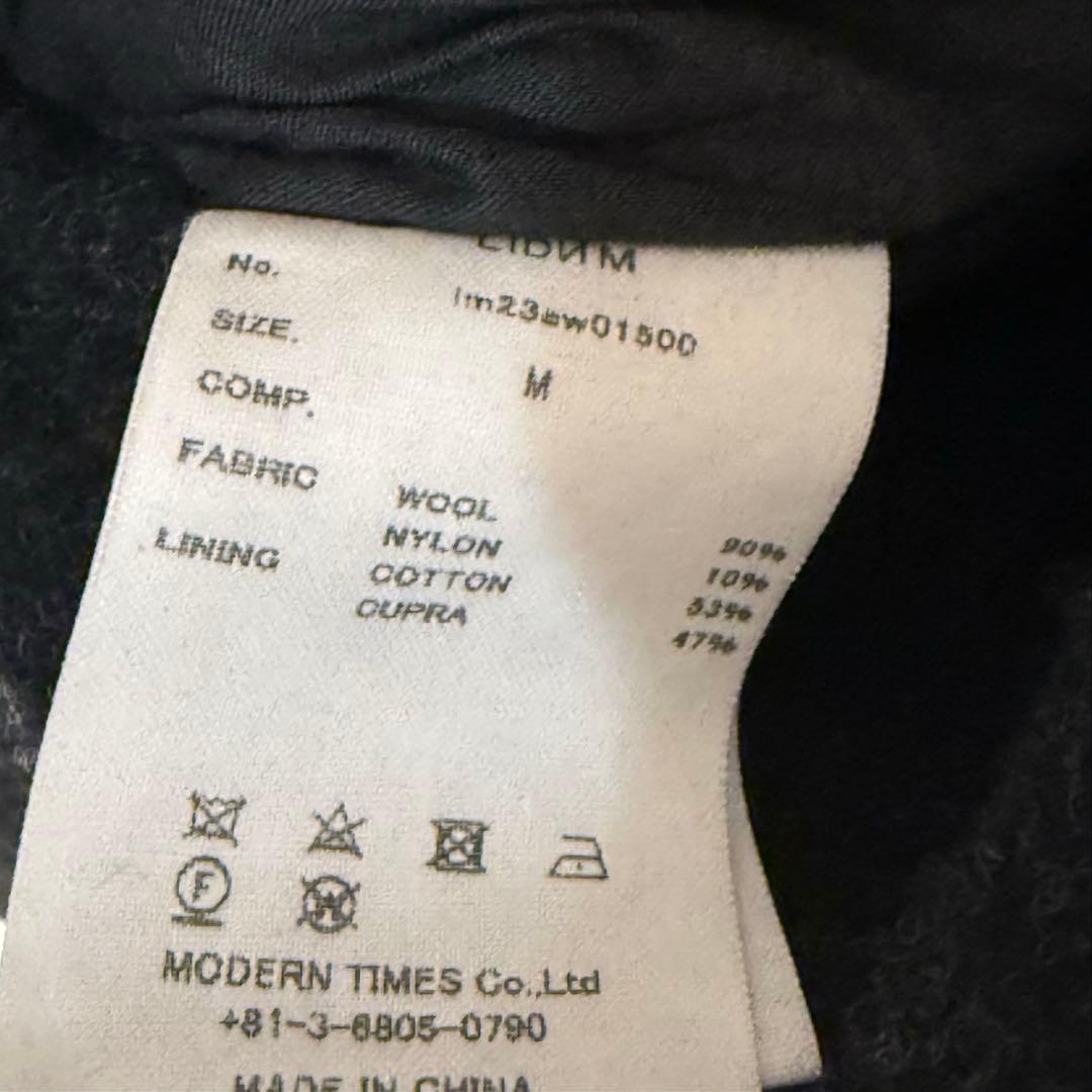 LIDNM 23aw shawl collar rever coat Mサイズ