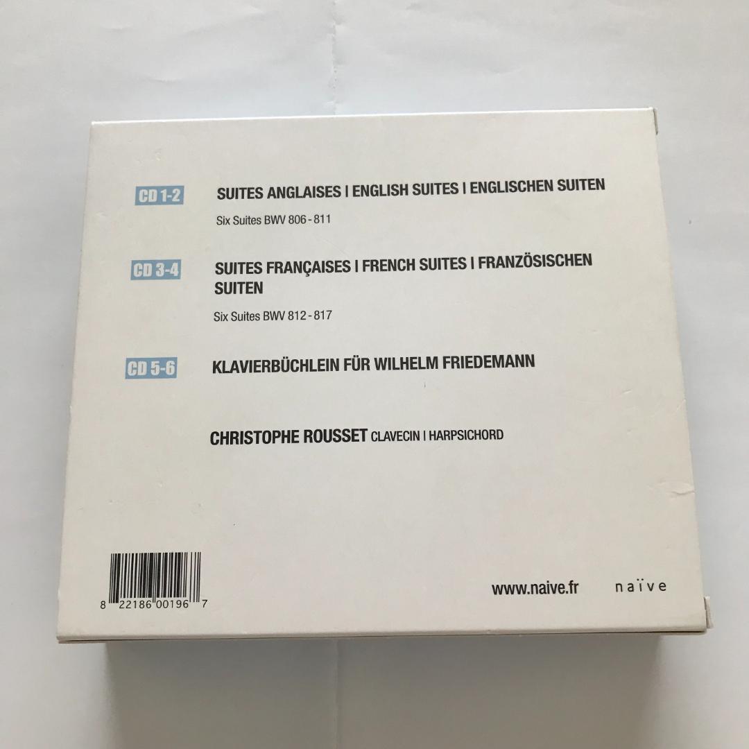 【廃盤】クリストフ・ルセ：J.S.Bach鍵盤音楽（チェンバロ)作品集（６CD）