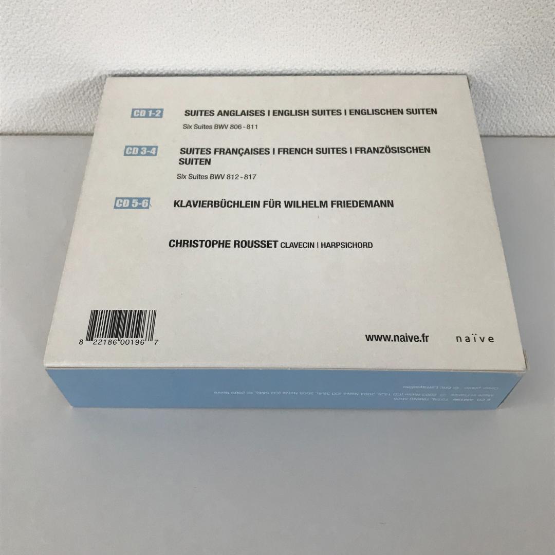 【廃盤】クリストフ・ルセ：J.S.Bach鍵盤音楽（チェンバロ)作品集（６CD）