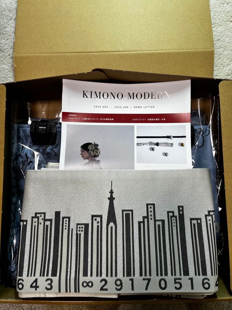 KIMONO MODERN 着物&帯セット【新品未使用】
