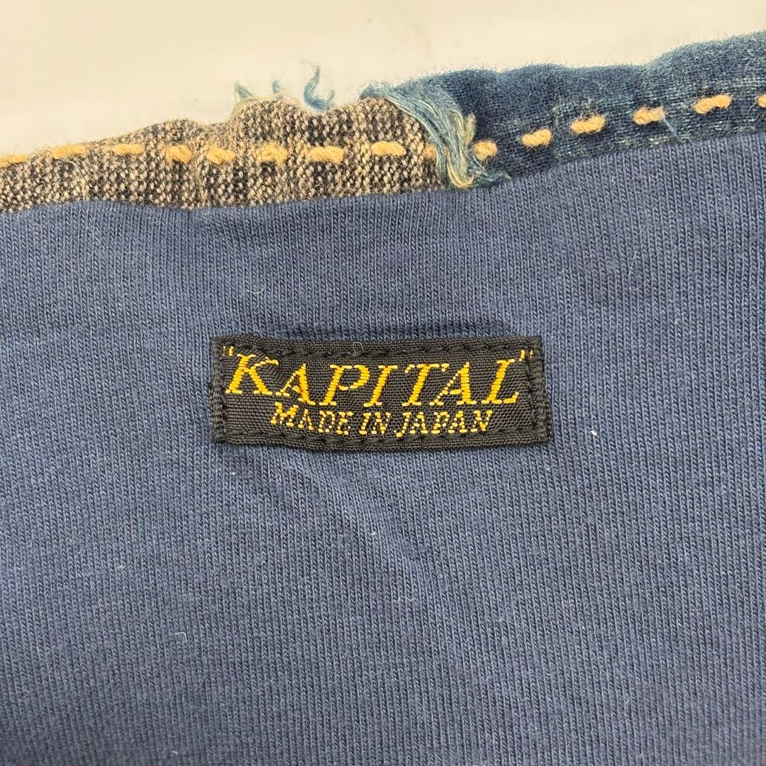 極美品 キャピタル BORO GAUDY KESAマフラー マルチカラー