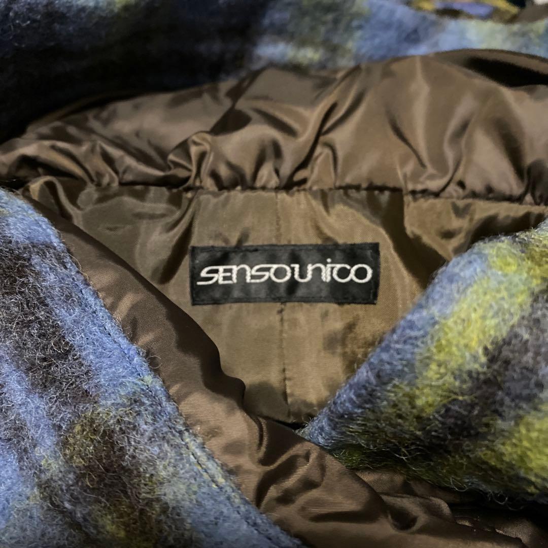 センソユニコ　ショートジャケット　ジャンパー　コート 軽い　楽ちん　ブラウン　L