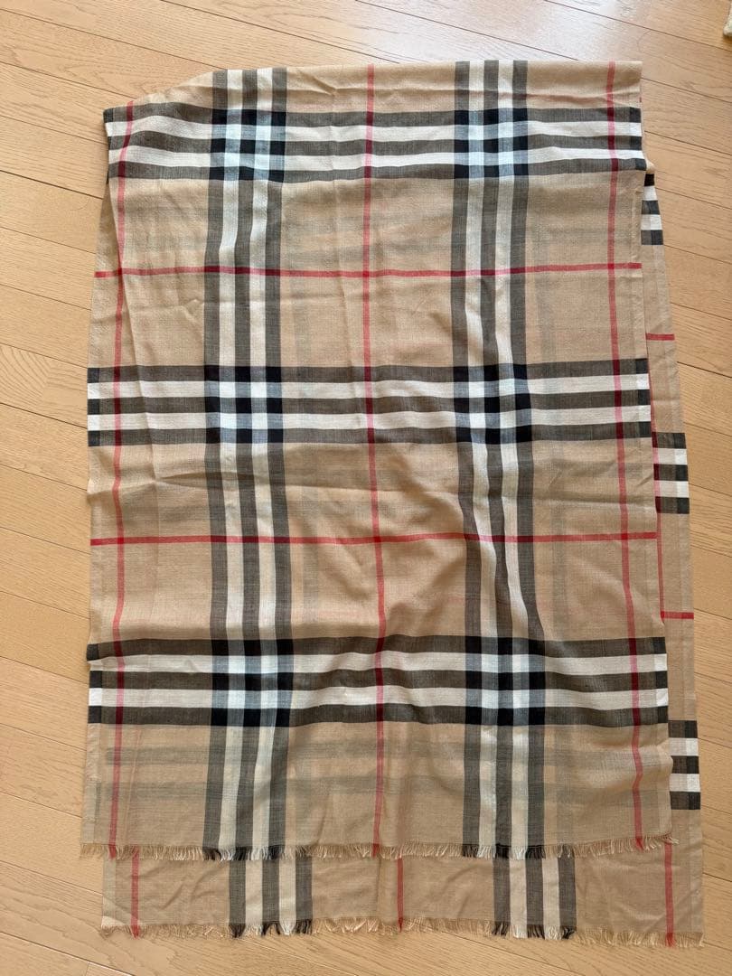 美品BURBERRY チェック柄ストール　大判