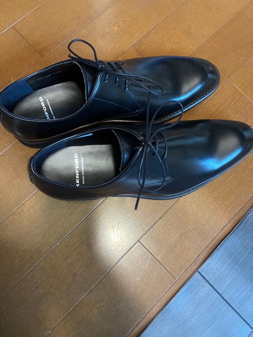 KENFORD ブラック レザードレスシューズ