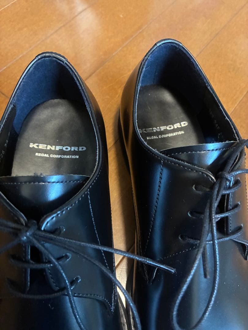 KENFORD ブラック レザードレスシューズ
