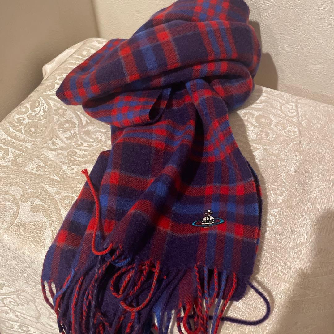 ありさんマークVivienne Westwood チェック柄マフラー