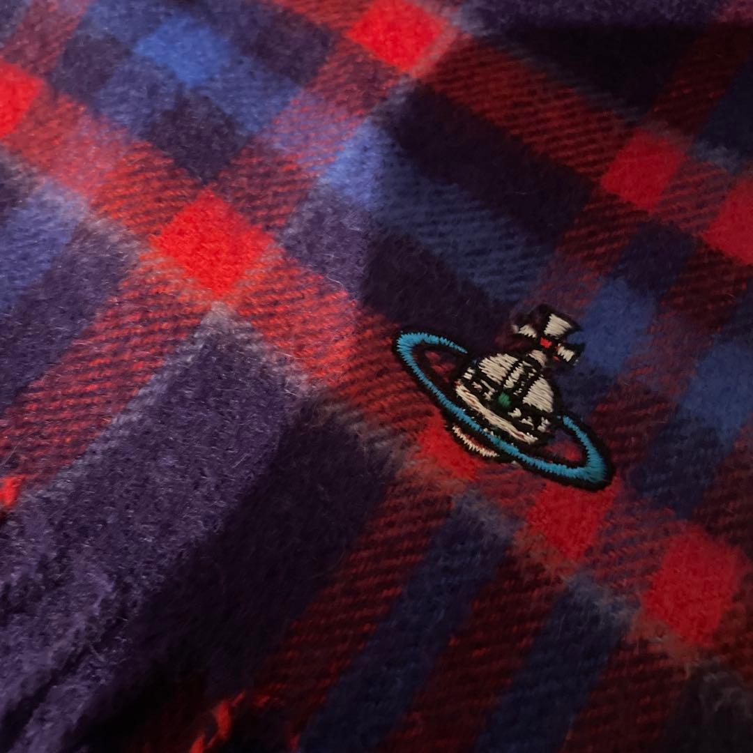 ありさんマークVivienne Westwood チェック柄マフラー