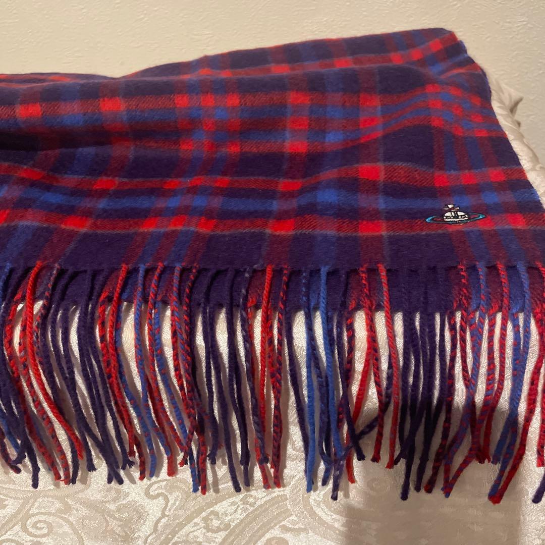 ありさんマークVivienne Westwood チェック柄マフラー