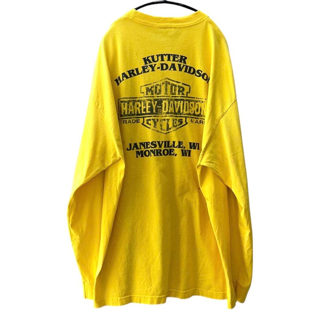 t*t様 Harley-Davidson ロンT XL フレイム柄 レアカラー