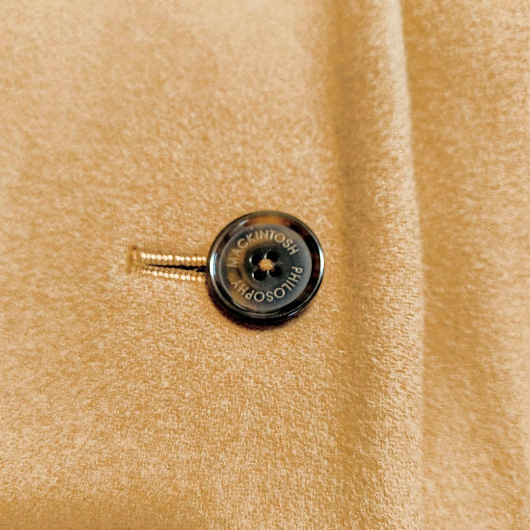 極美品✨マッキントッシュフィロソフィー チェスターコート 裏地ストライプ 近年
