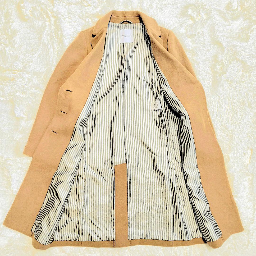 極美品✨マッキントッシュフィロソフィー チェスターコート 裏地ストライプ 近年