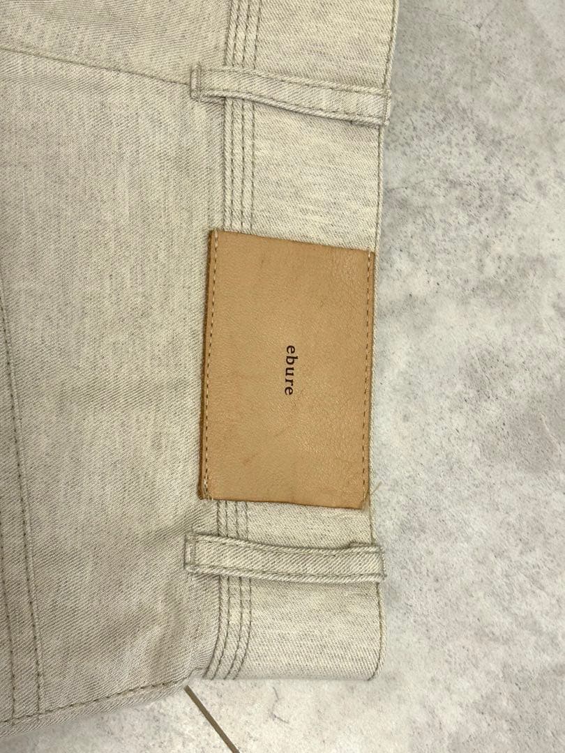 美品！コットンリネンパンツ ebure エブール