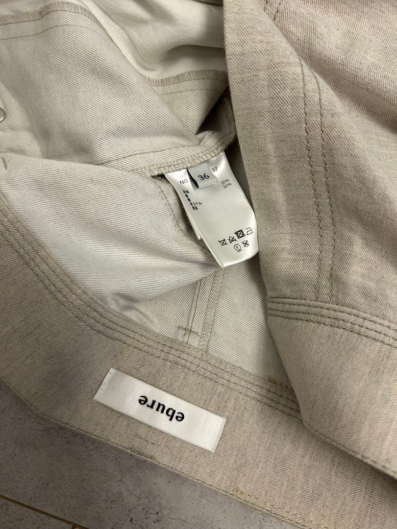 美品！コットンリネンパンツ ebure エブール