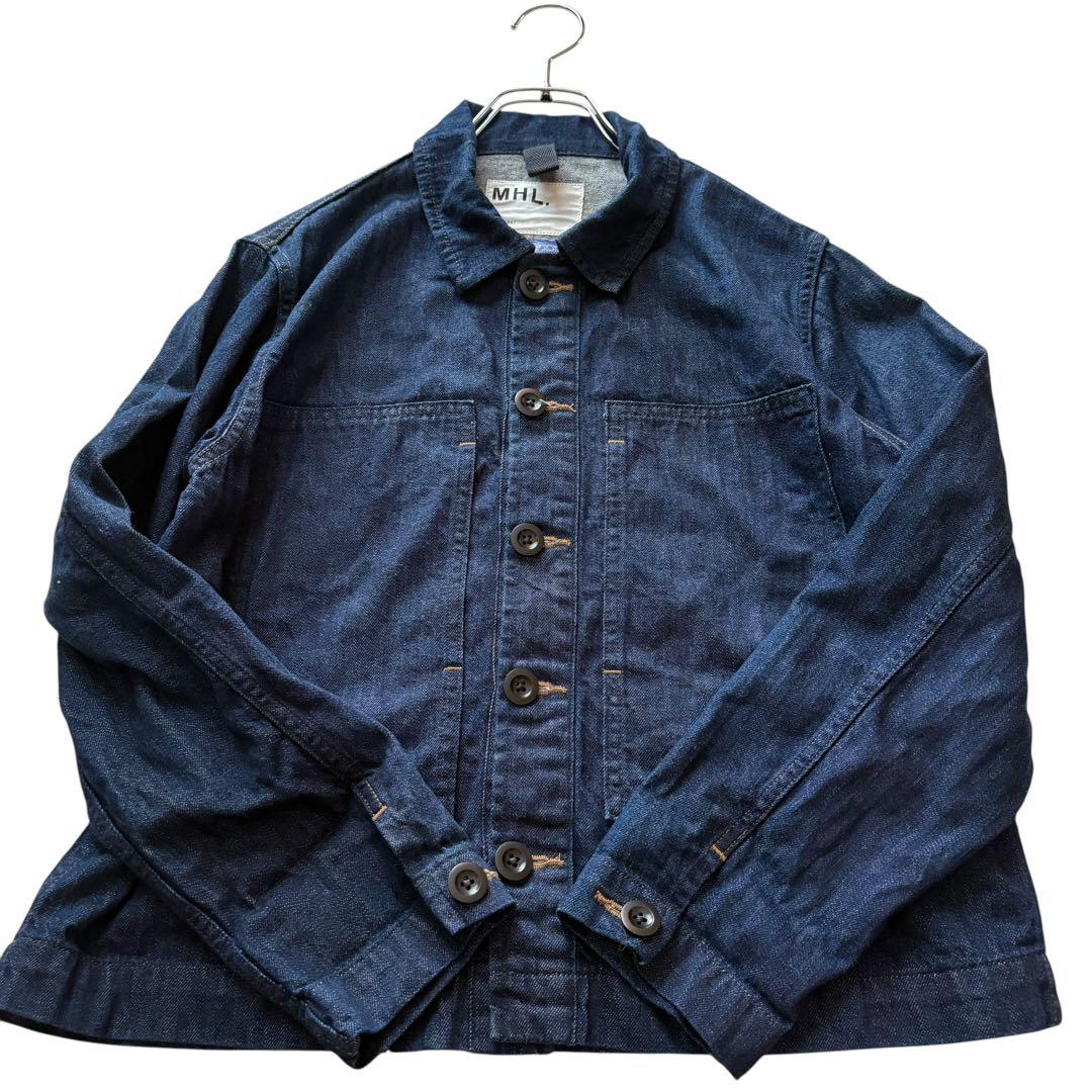マーガレットハウエル☆MHL.×キャントン デニムジャケット インディゴ 36