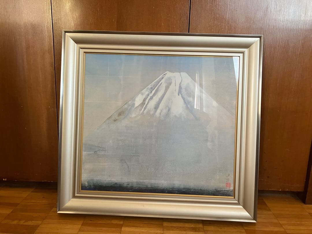 富士山　（複製画）　奥村土牛　精進湖