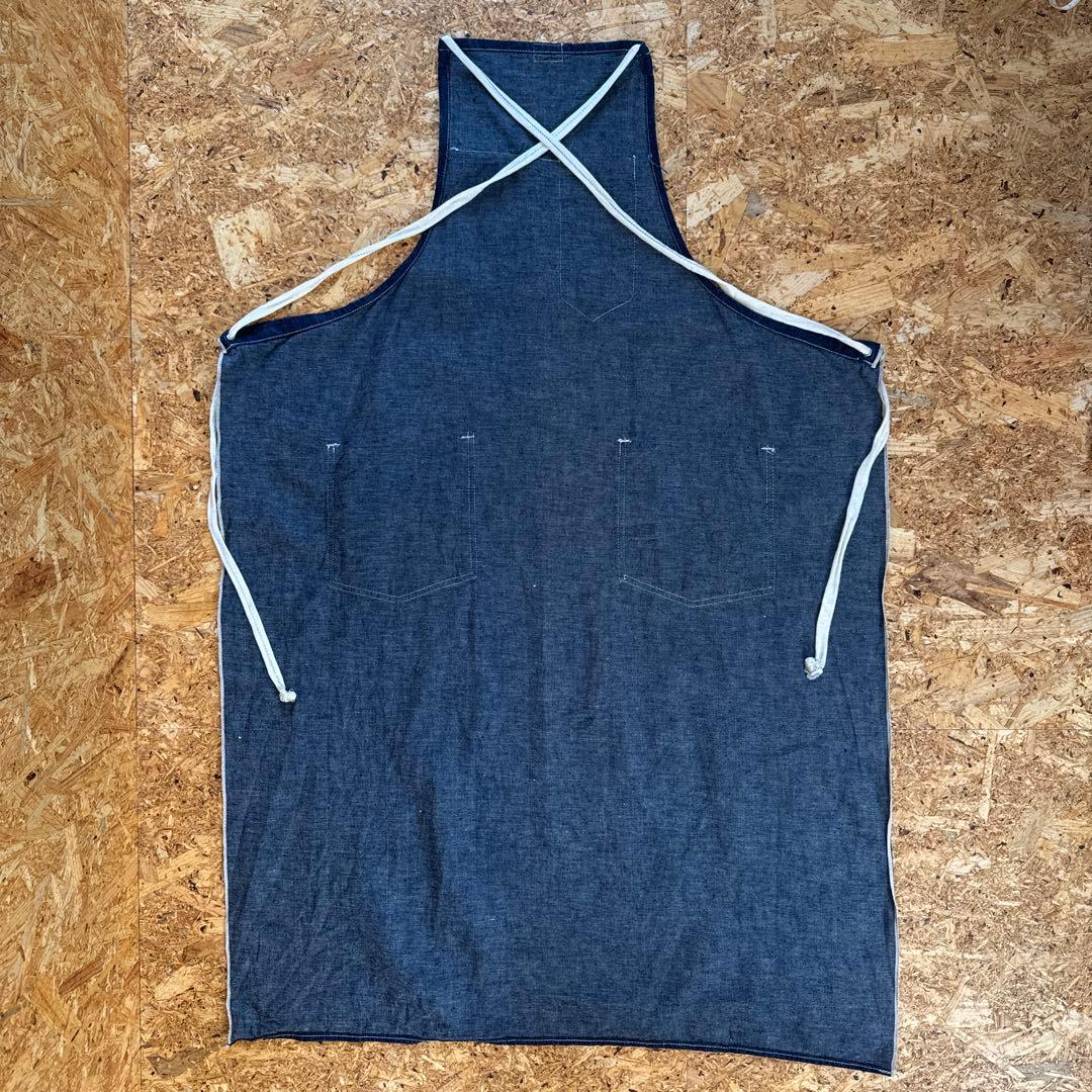 50s HERCULES ビンテージデニムエプロン　ヘラクレス　濃紺　ミミ付き