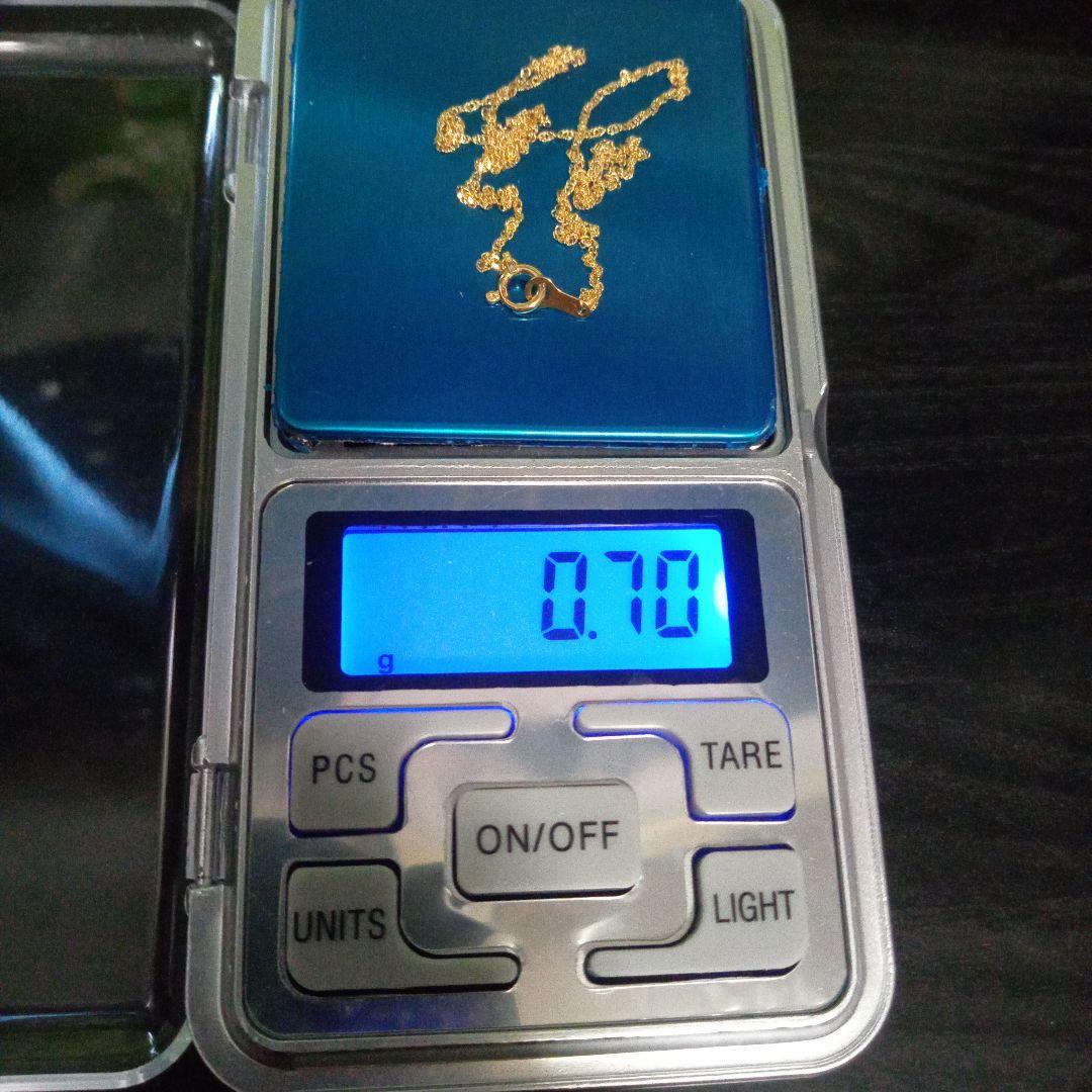 k18華奢スクリューネックレスキラキラ