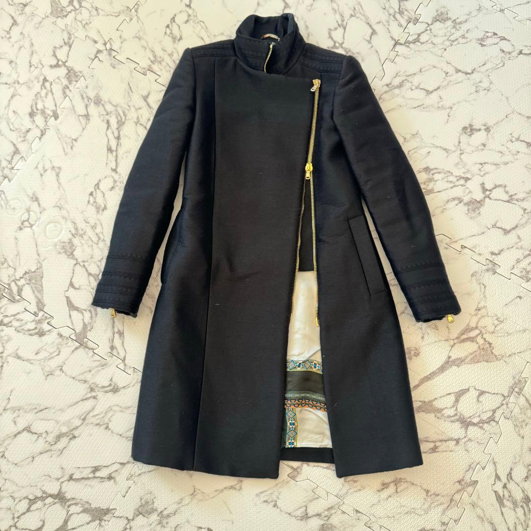 エトロ　コート　ジャケット　ライダース　刺繍