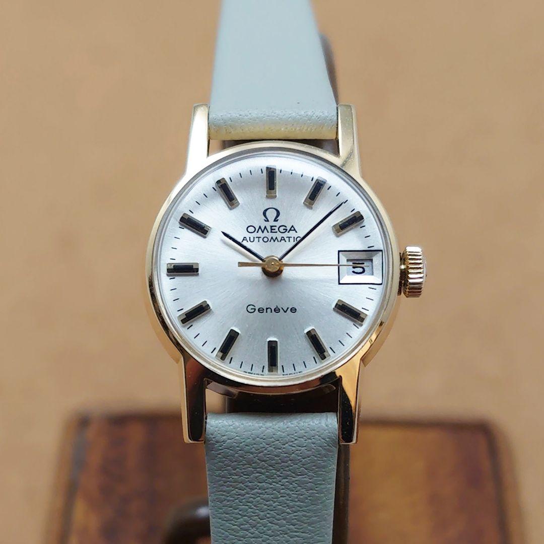 【オーバーホール済み】オメガ ジュネーブ デイト 自動巻き レディース用 美品