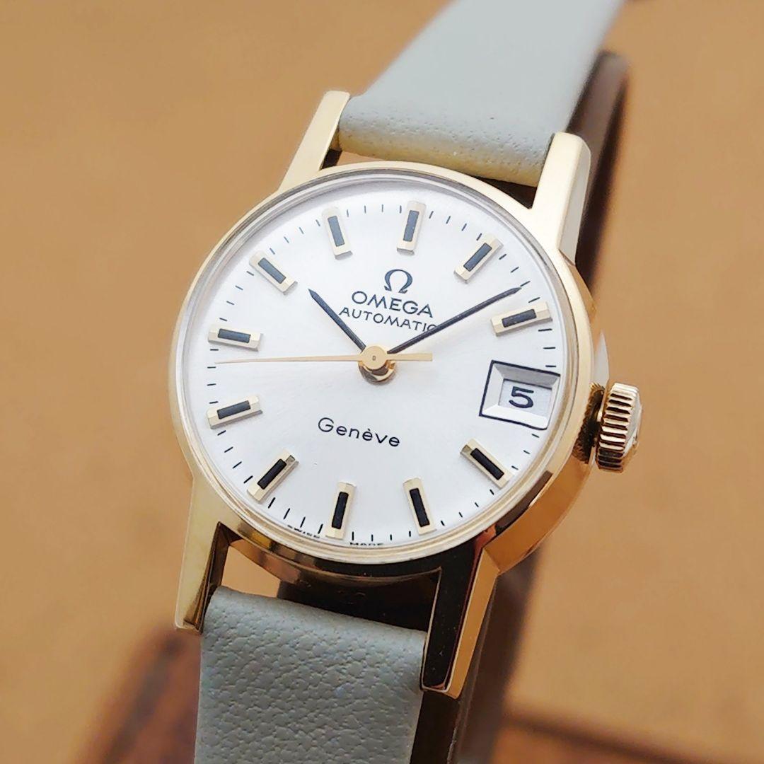 【オーバーホール済み】オメガ ジュネーブ デイト 自動巻き レディース用 美品