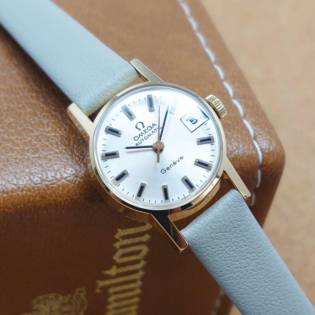 【オーバーホール済み】オメガ ジュネーブ デイト 自動巻き レディース用 美品