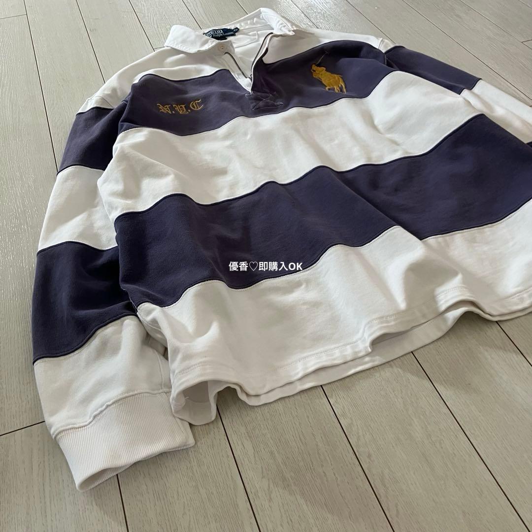 レア 90s NYC限定 ポロバイラルフローレン ラガーシャツ ビッグポニー