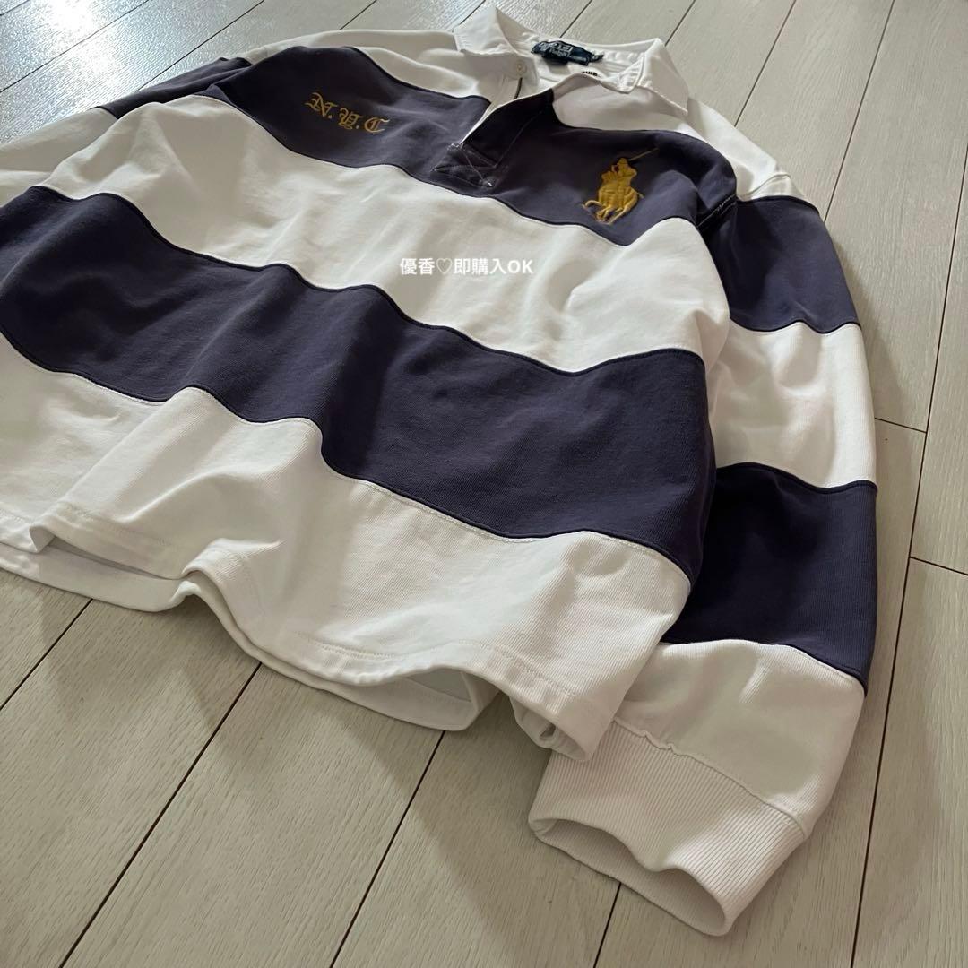 レア 90s NYC限定 ポロバイラルフローレン ラガーシャツ ビッグポニー