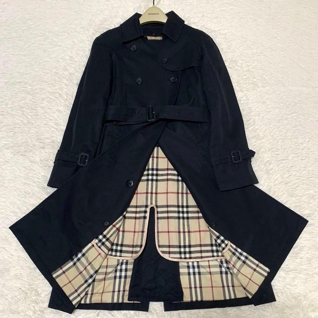 美品　バーバリーロンドン　トレンチ　ノバチェック　ライナー　ベルト　ブラック