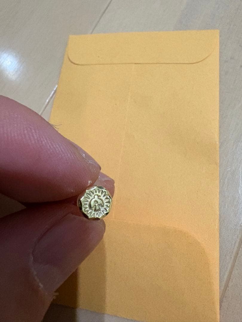 WINGROCK ウイングロック ピアス イヤリング 全金 ゴールド　片耳