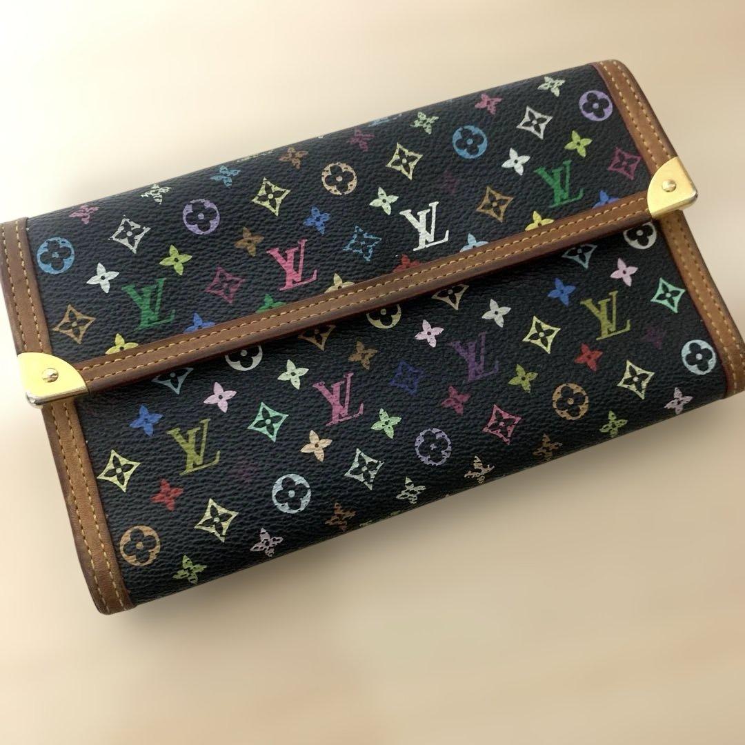 ルイヴィトン 長財布モノグラムマルチカラー インターナショナル 長財布