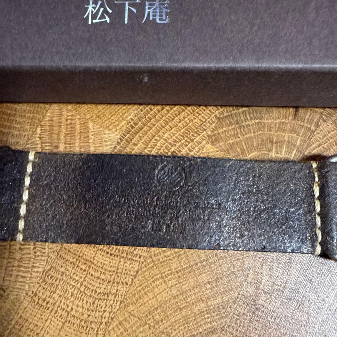 松下庵　M74 NATO　DIABORO/1940レザー ベルト 24㎜