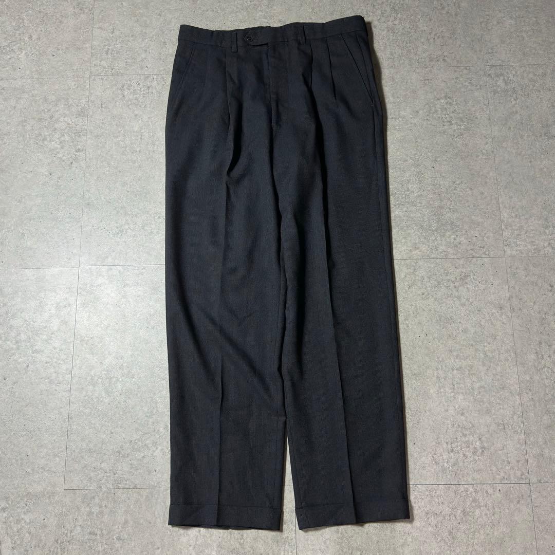 Giorgio Armani セットアップ ウールナイロン ダークグレー ワイド