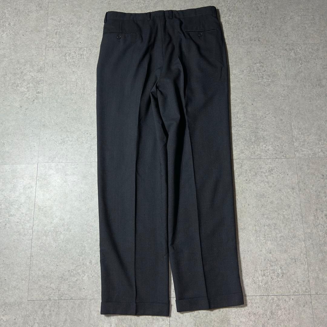 Giorgio Armani セットアップ ウールナイロン ダークグレー ワイド