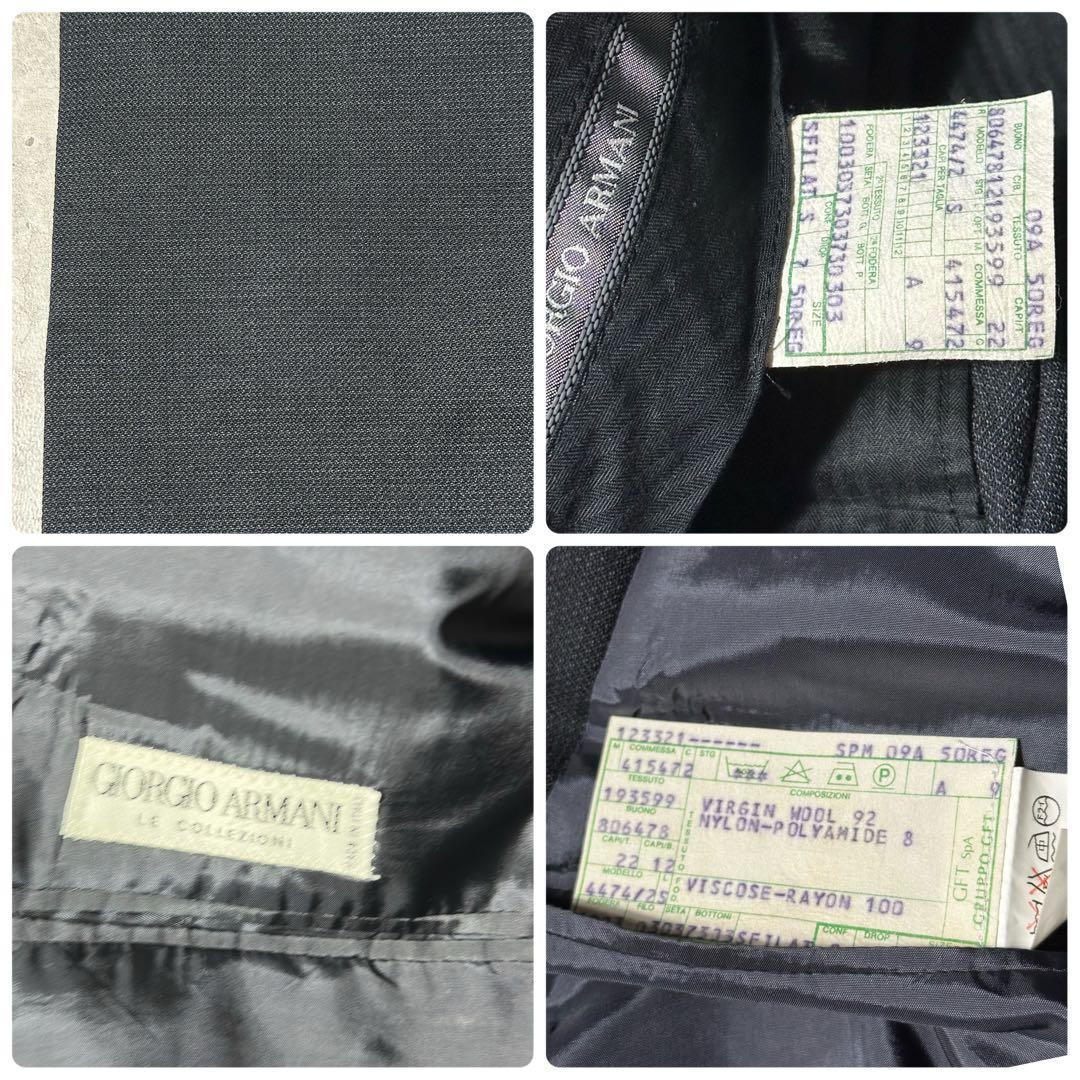 Giorgio Armani セットアップ ウールナイロン ダークグレー ワイド