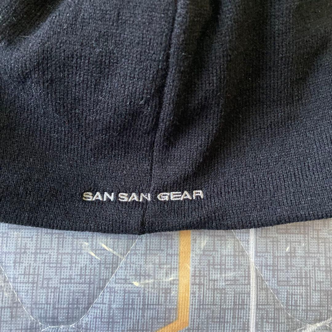 SAN SAN GEAR サンサンギアー ロゴ ビーニー ブラック