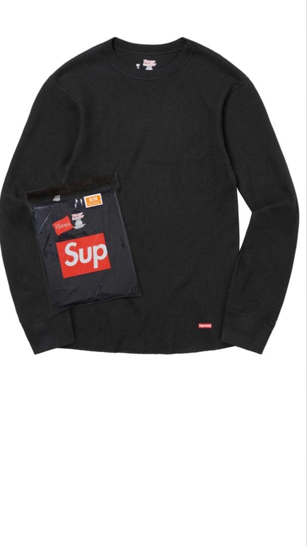Supreme®/Hanes® Thermal Crew Mサイズ