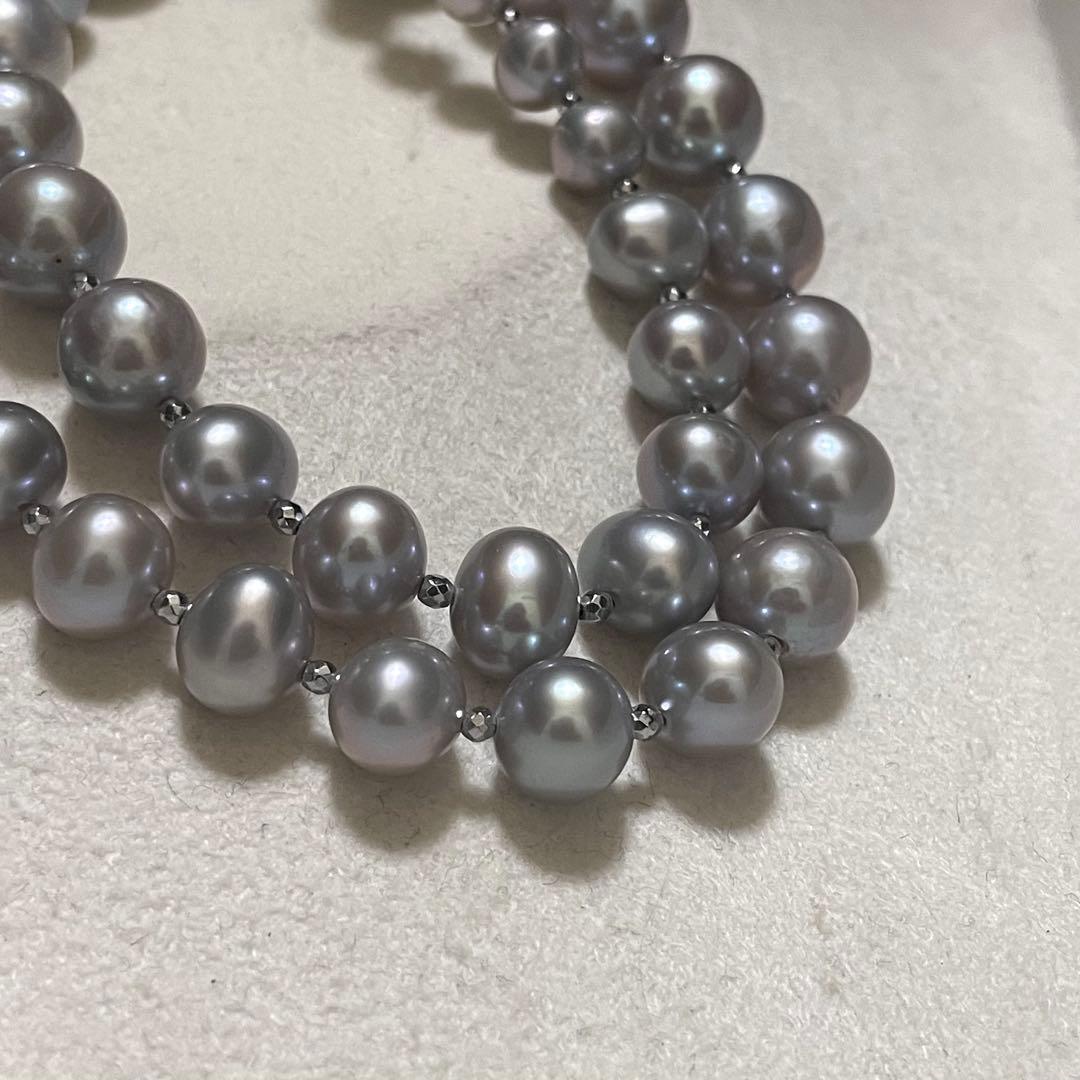 【超大珠✨本真珠】 デザインネックレス 6.5-12.0 パール グラデーション